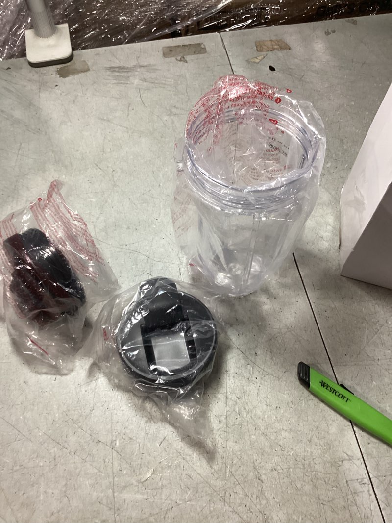 Condition photo showing New/Like New for Blender Replacement Parts for Ninja, 24oz Ninja Blender Cups with To-Go Lids, 7 Fins Extractor Blade, Compatible with Nutri Ninja Auto iQ Blenders BL2012 BN801 BL480-30 BL640-30 BL642-30 NN100-30