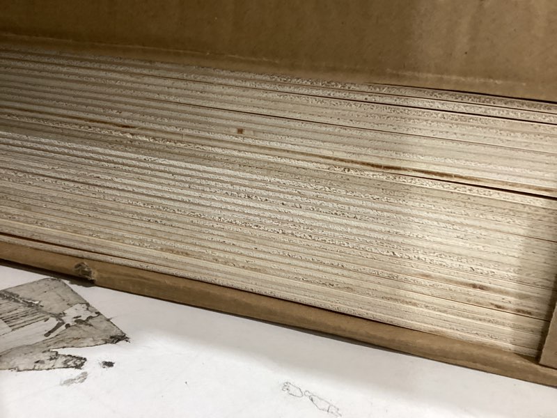 Condition photo showing Good Condition for 30 Pack 12"x12"x1/8" Basswood Sheets for Crafts,3mm Craft Wood Plywood,Unfinished Wood,for DIY Ornaments and Model Engraving,Wood for Laser Cutting,Architectural Models,Drawing,Wood Burning 3mm-12"x12" 30Packs Basswood Sheets