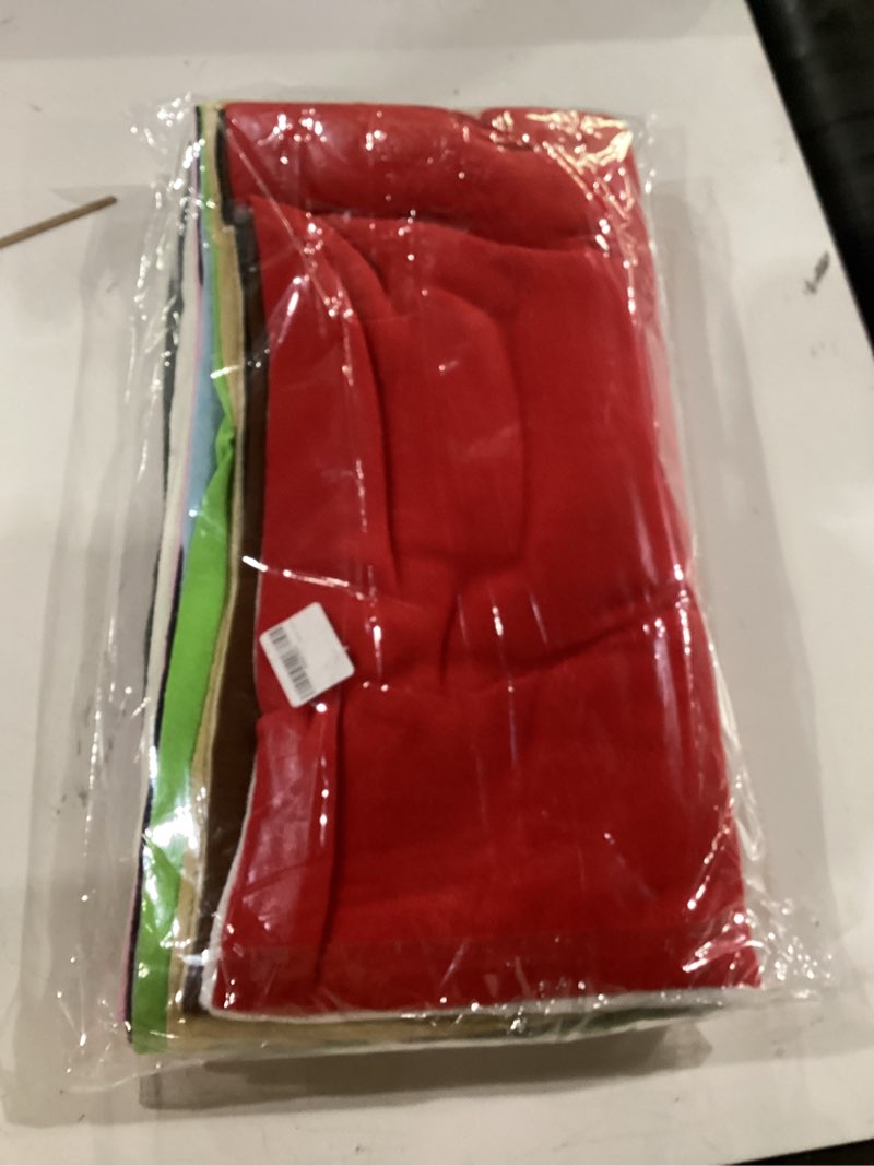 Condition photo showing New/Like New for 12pcs 20" x 20" solid color knitted polar fleece fabric diy making supplies quilting patchwork fabric patchwork polyester plush fleece diy for quilting cushions (20 x 20 inches)