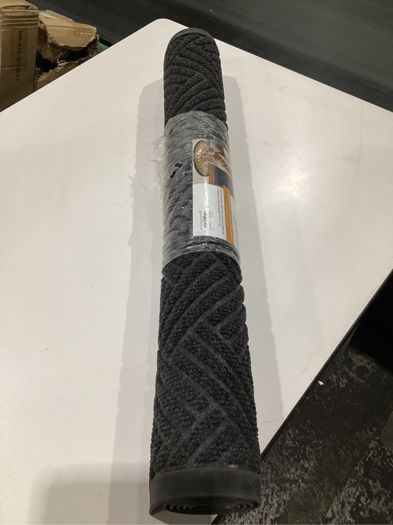 Condition photo showing Good Condition for Mibao Front Door Mat Outside Entrance, Durable Outdoor Indoor Mat, Low Profile Heavy Duty Doormat, Non-Slip, Traps Dirt and Moisture, Easy Clean Patio Porch Entryway Mat, Grey Grey-welcome (47 x 32) , SIMILAR TO STOCK PHOTOS