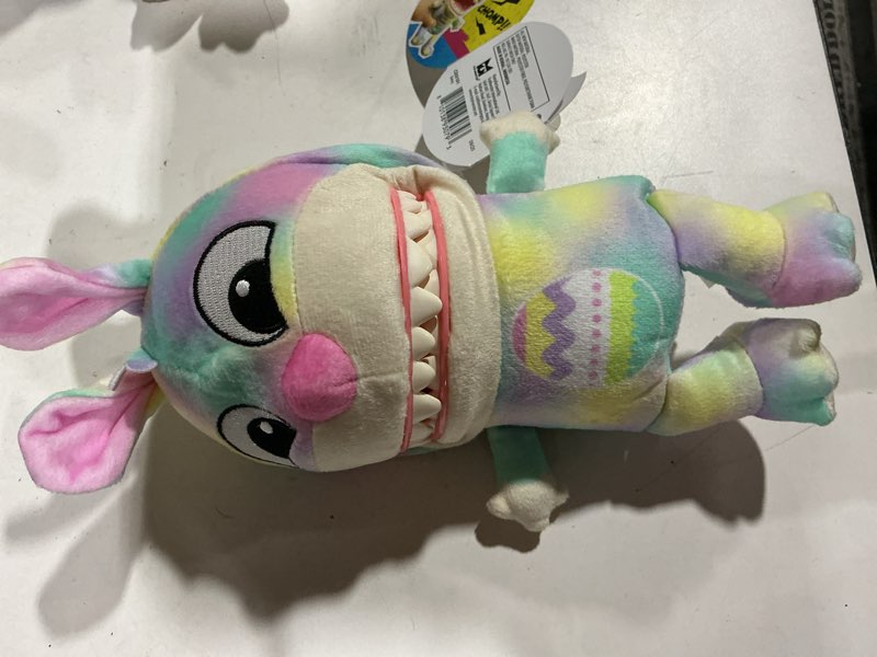 Condition photo showing Good Condition for chatter chompers easter bunny plush 6.5", interactive collectible toy, funny sound effects, ages 3+