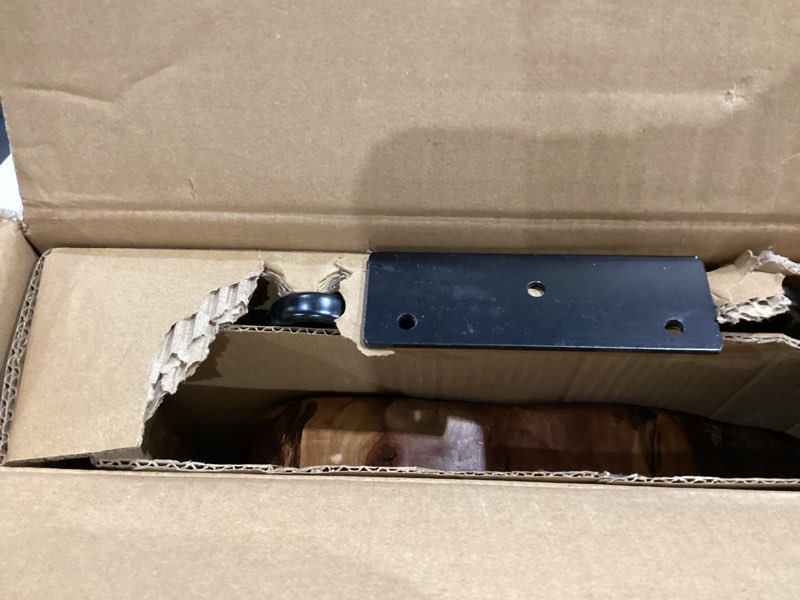 Condition photo showing Good Condition for WELLAND Unique Shape Date Tree End Table Live Edge Side Table 13" W x 12" D x 16" H Plant Stand for Living Room Bedroom Home Office Patio