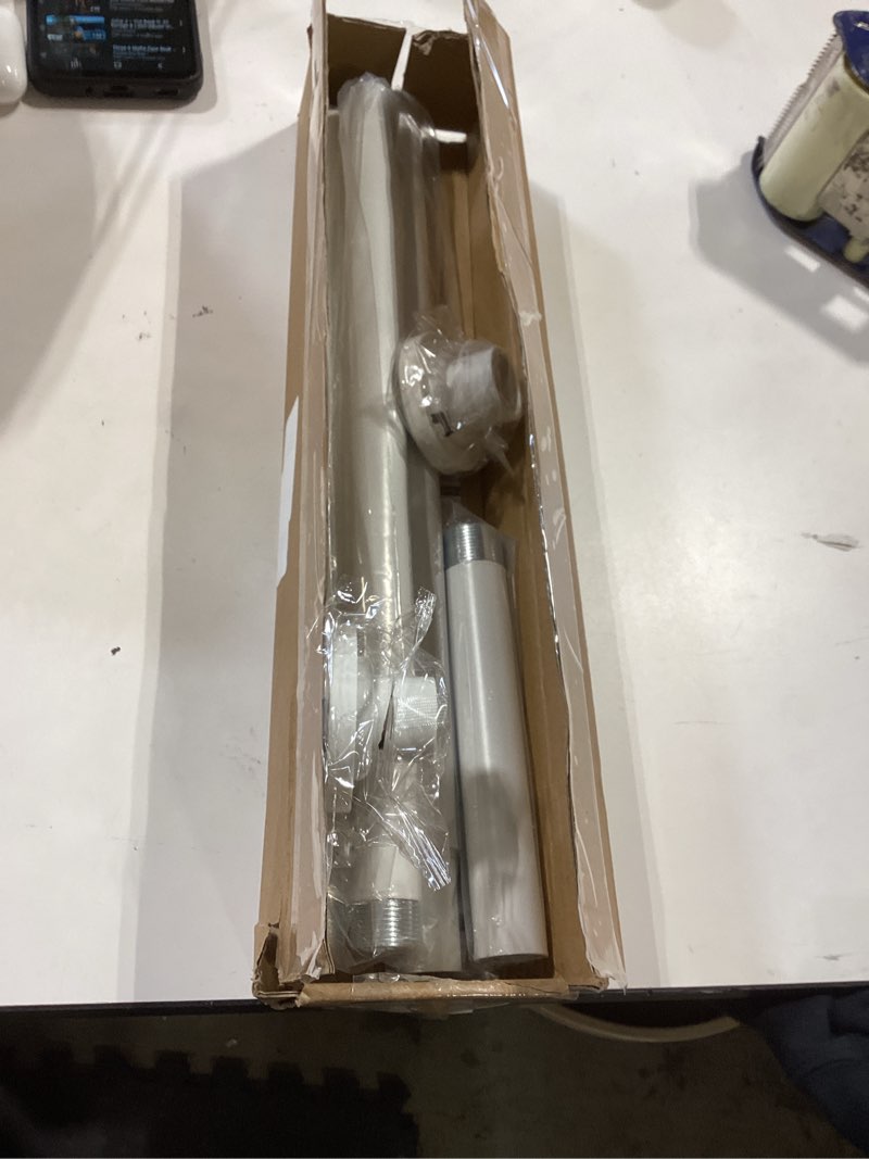 Condition photo showing Good Condition for sunally shower curtain rod, spring tension shower rods adjustable 32-61 inch stainless steel telescoping curtain rod for bathroom or windows, no drilling, no slip, no rust, white white 32-61 inch