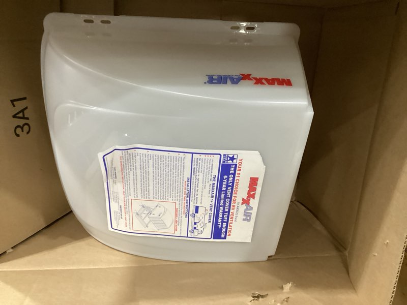 Condition photo showing Good Condition for maxxair maxx i+ vent cover for rv roof vents - sleek, updated design, easy installation, zero-leak protection, compatible with many popular roof vents, white (00-933051)