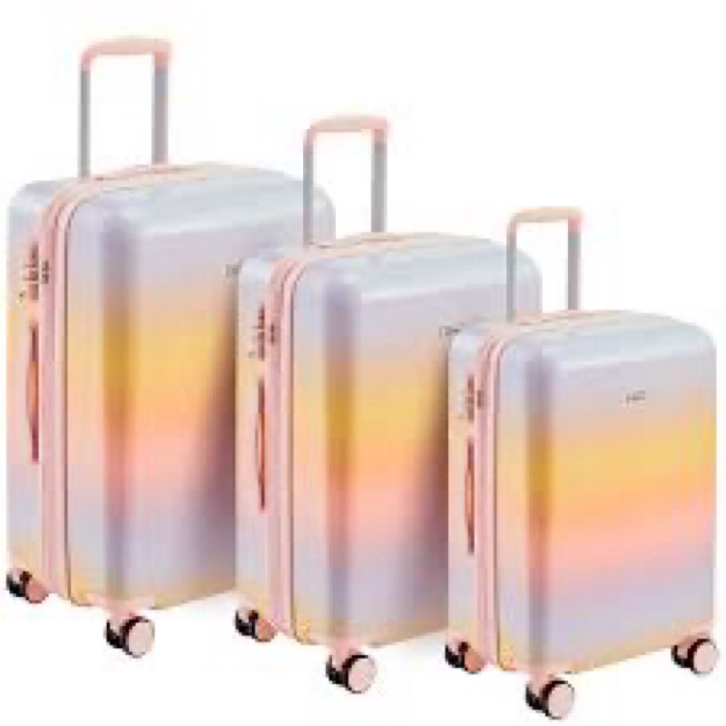 Qeetex 3 Piece Luggage Sets Hardside Luggage With Triple Telescopic Handle Safeguard Lock