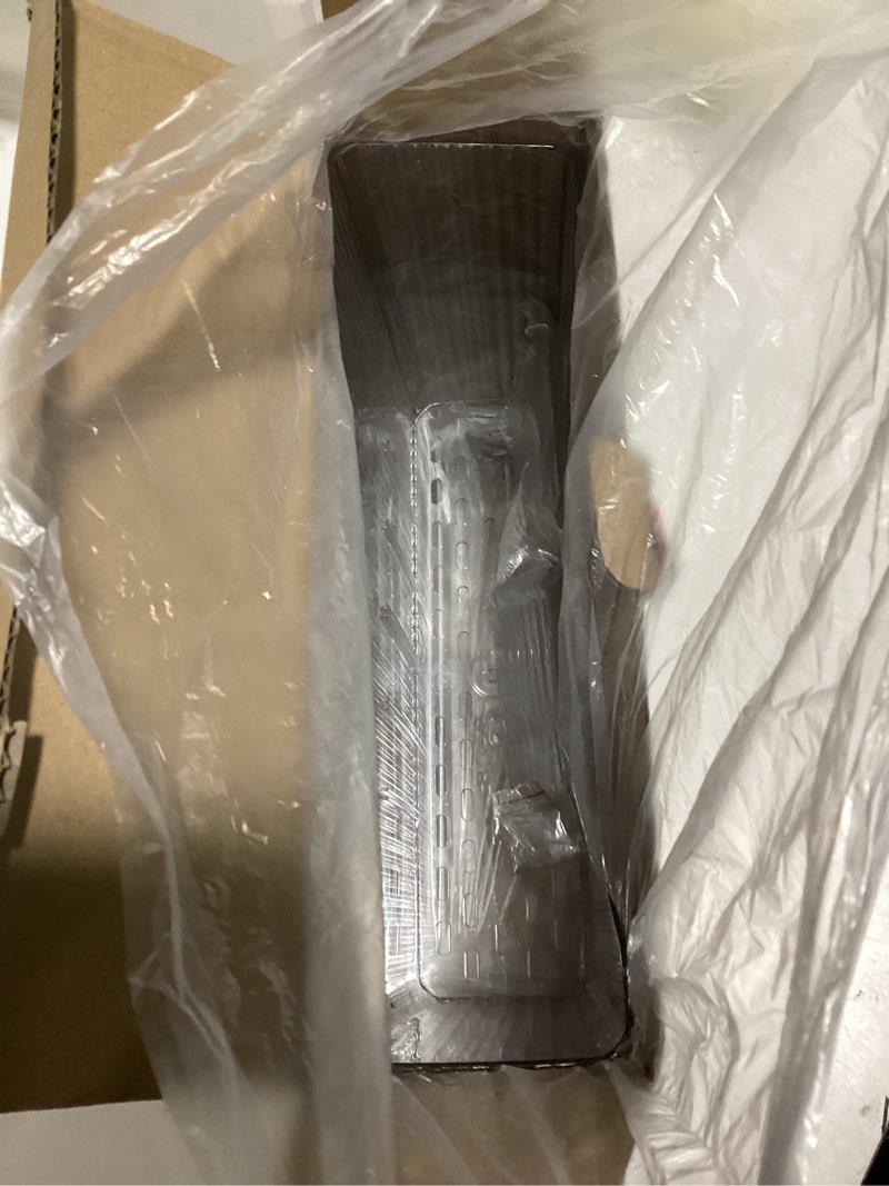 Condition photo showing Good Condition for 2 Pack Adhesive Mount Cabinet Door Organizer, Wall Mounted Bathroom Organizers and Storage Bins Plastic Stackable Shower Caddy Hanging Floating Shelves for Narrow Space, BPA Free (Clear)