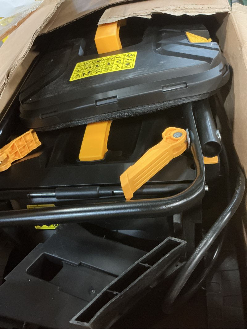 Condition photo showing Good Condition for heinpro 14" cordless lawn mower compatible with dewalt 20v max battery, 2-in-1 brushless electric lawn mower for small yards, push mowers with 5-position height adjustment, black (tool only) 14-inch