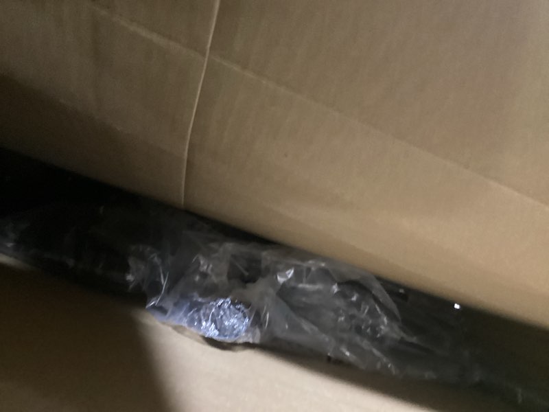 Condition photo showing As Is for Simple Houseware Standard Rod Garment Rack, Black