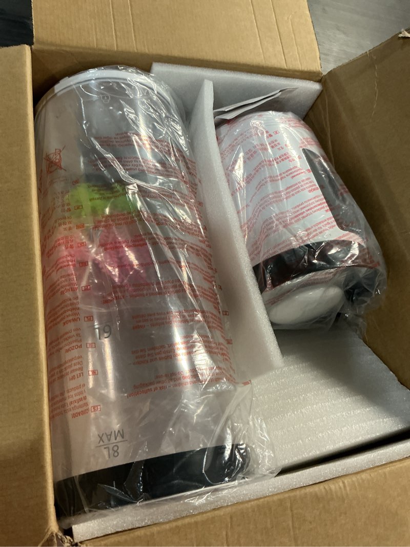Condition photo showing New/Like New for 8l humidifiers for bedroom, 30db quiet, 500ft² coverage, 60h runtime, top fill, 3-in-1 humidifier large room & essential oil diffuser & ambient light, sleep mode, 16h timer, auto shutoff protection white