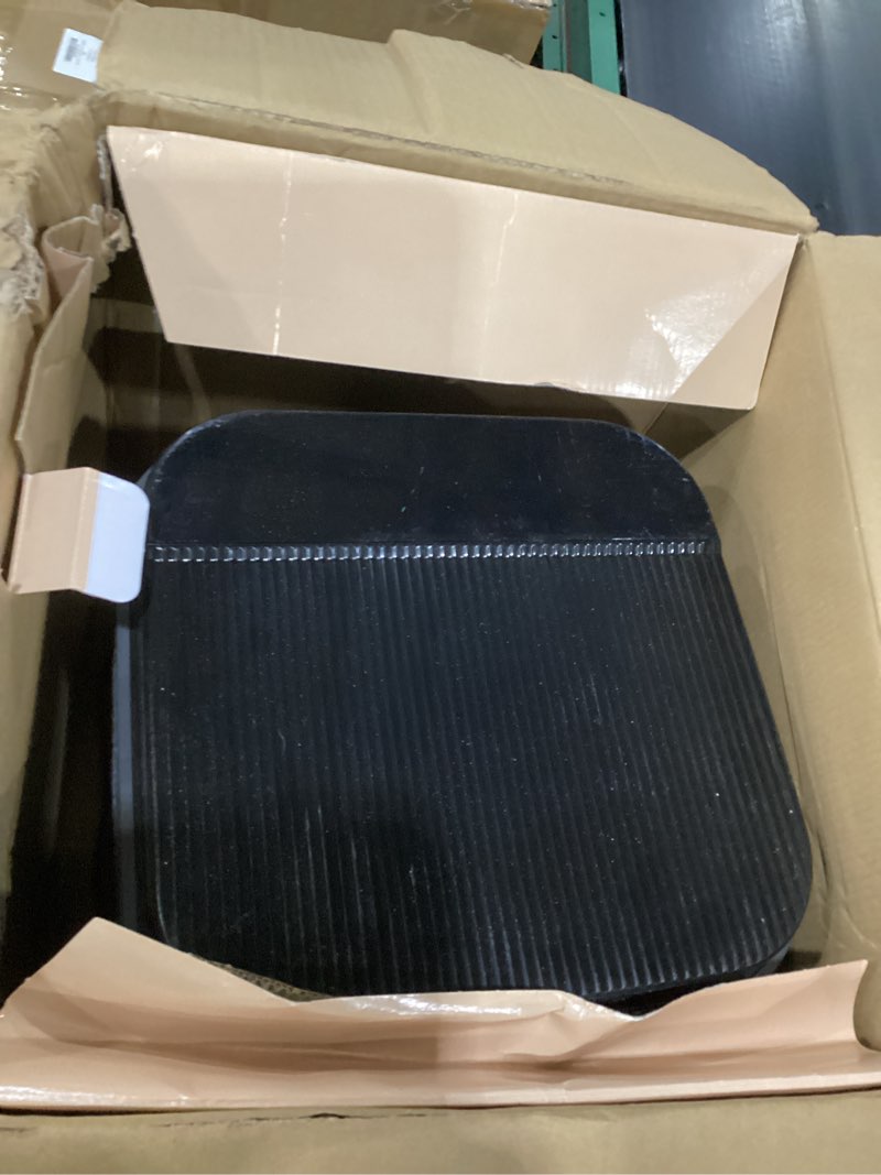 Condition photo showing As Is for Nutrichef 5.8 Quart Air Fryer | 8-1 Preset Cook Modes | Transparent Fry Bowl for Best Cooking Results | Cook Shrimp, Steak, Fries, Wings, Chicken & More | Precise Temperature Control & Time | Grey