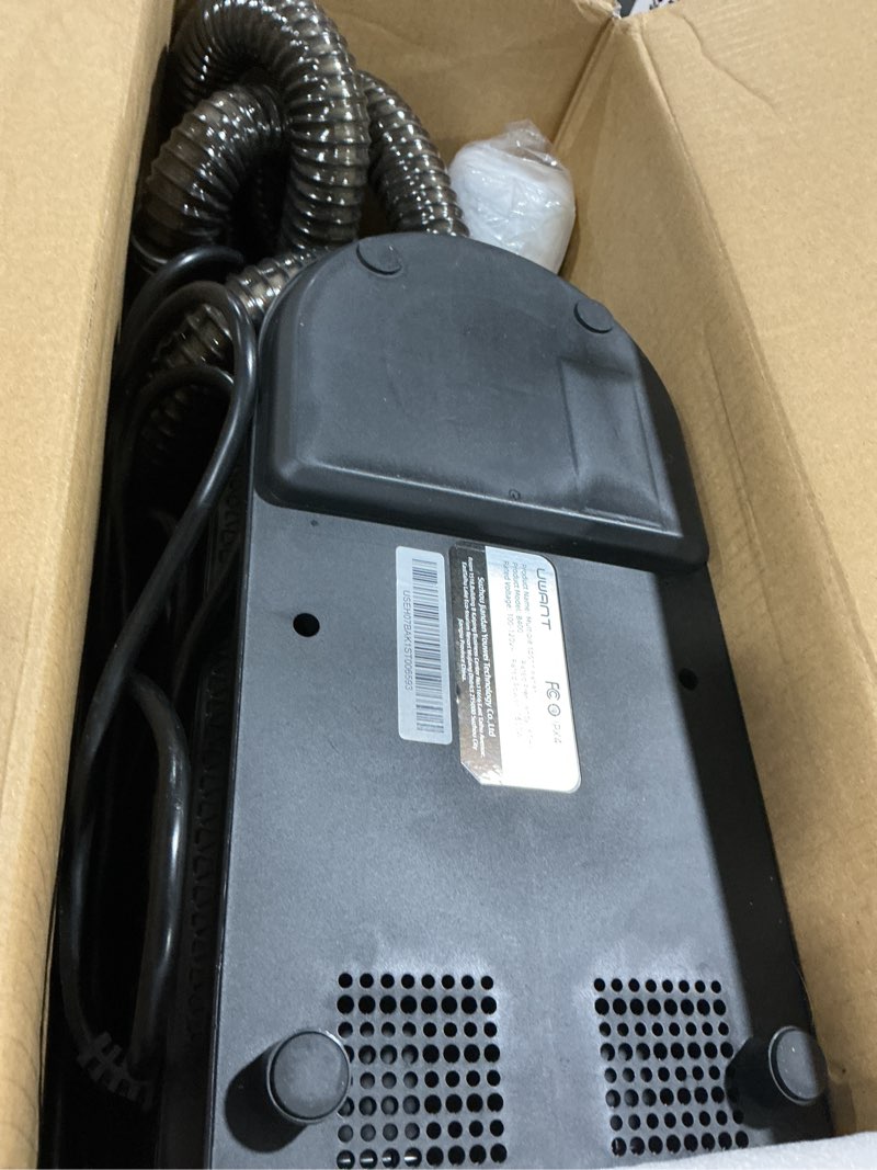 Condition photo showing As Is for uwant Portable Carpet Cleaner with Steam& Heating System 18Kpa Powerful Suction Carpet Cleaner with 4 Cleaning Tools& Solution 2 in 1 Upholstery Cleaner Steam Cleaner for Pets, Car
