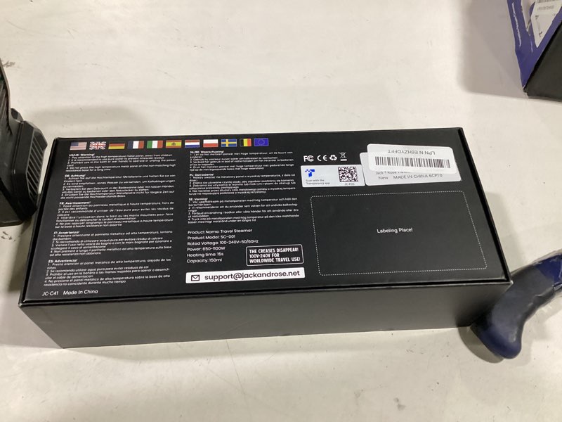 Condition photo showing Good Condition for jack ? rose travel steamer for clothes,100-220v portable iron,15s heat up,steamer ? iron 2 in 1, travel size,large ceramic heat panel,for global and europe purple