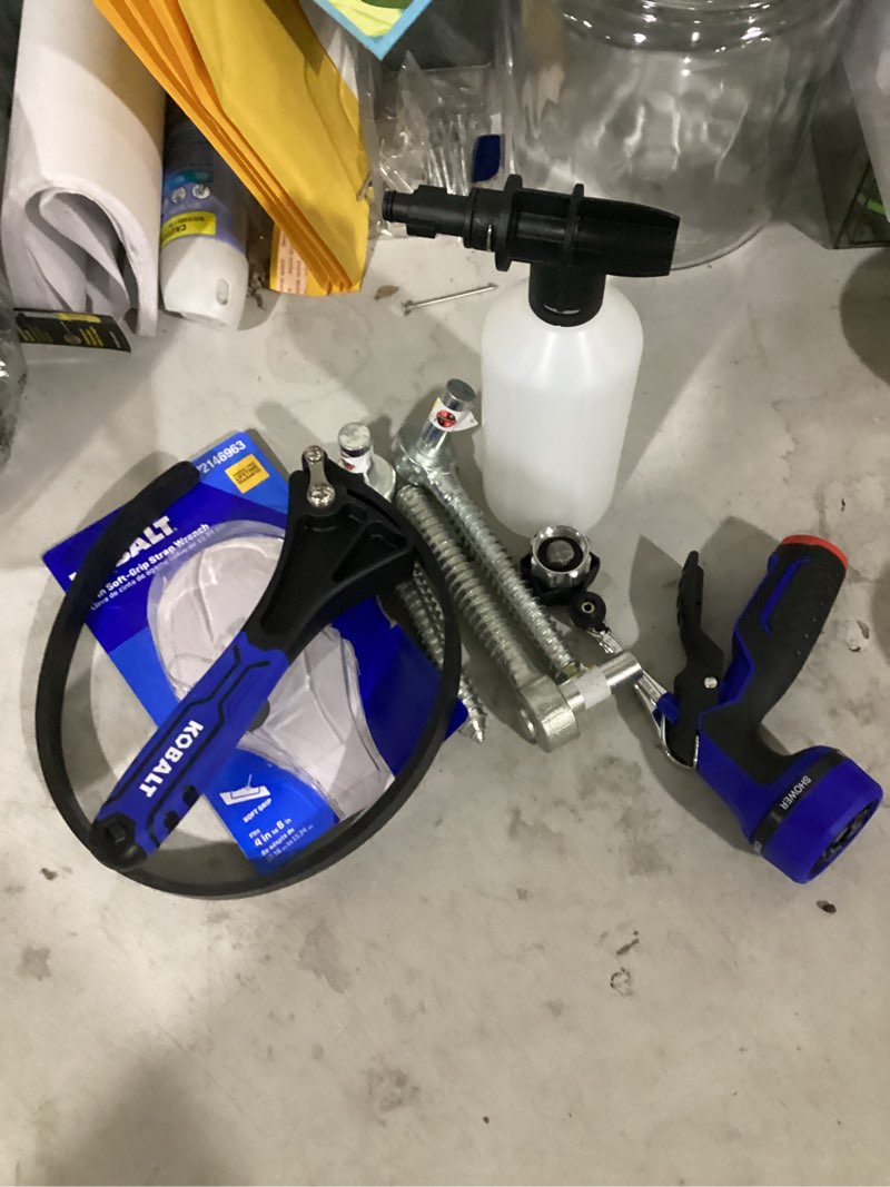 assorted home improvement items
