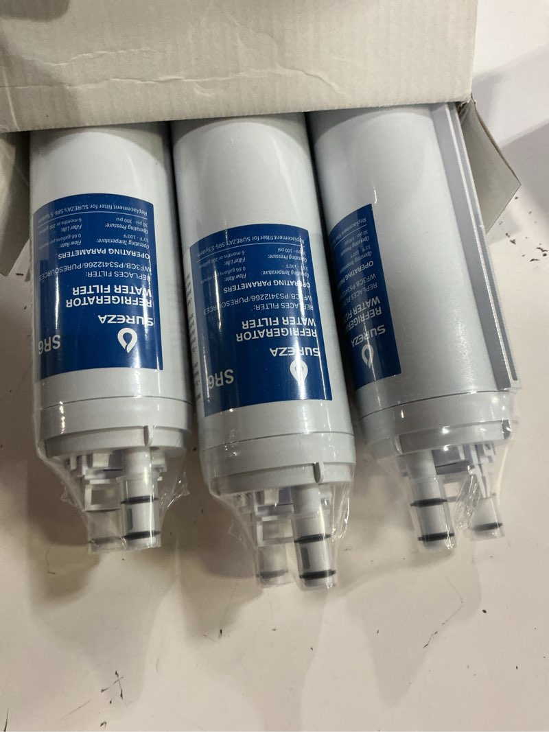 Condition photo showing New/Like New for wf3cb puresource 3 refrigerator water filter replacement for pure source 3, puresource 3 water filter, 706465, wf425, ps3412266, ap4567491, 242017800, 242069601, 242086201, dgus2635le, 3pack