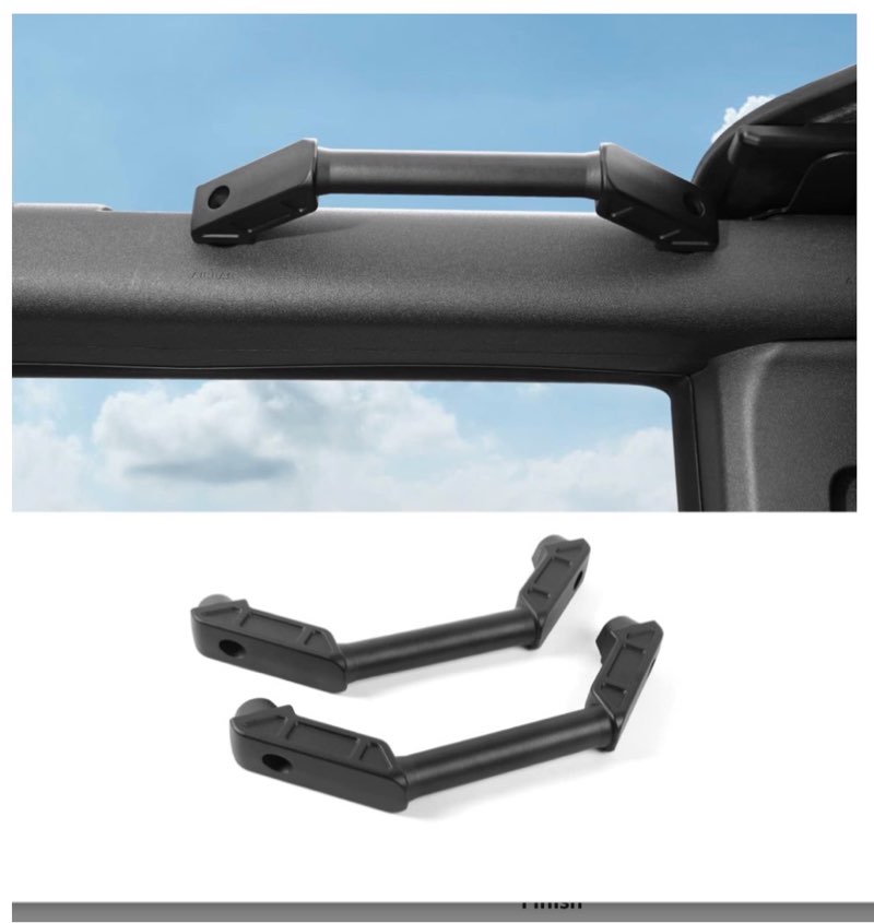 Hoolcar Rear Roll Bar Grab Handles Metal Grip Handle Compatible with 20212022 2023 2024 2025 Ford 