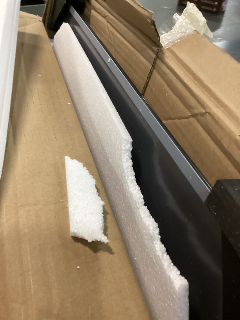 Condition photo showing Good Condition for Hasipu Home Gym Mirror, 48"x24" Each, 2-Pack Frameless Wall Mounted Mirrors with Glass Clamps & 1 Aluminum Rail, Large Body Mirror for Home Gym, Yoga Studio, Bedroom, Silver Tempered Glass Silver 48"x24" - 2PCS