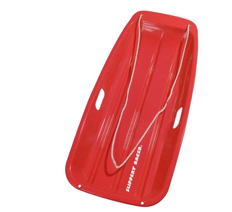 Similar to Slippery Racer Downhill Sprinter Flexible Kids Toddler Plastic Cold-Resistant Toboggan Snow Sled with Pull Rope and Handles -35 Inch 1 PACK BLACK
