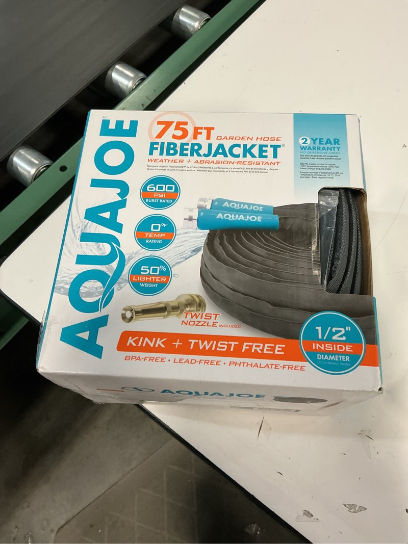 Condition photo showing New/Like New for aqua joe fiberjacket garden hose   75-foot