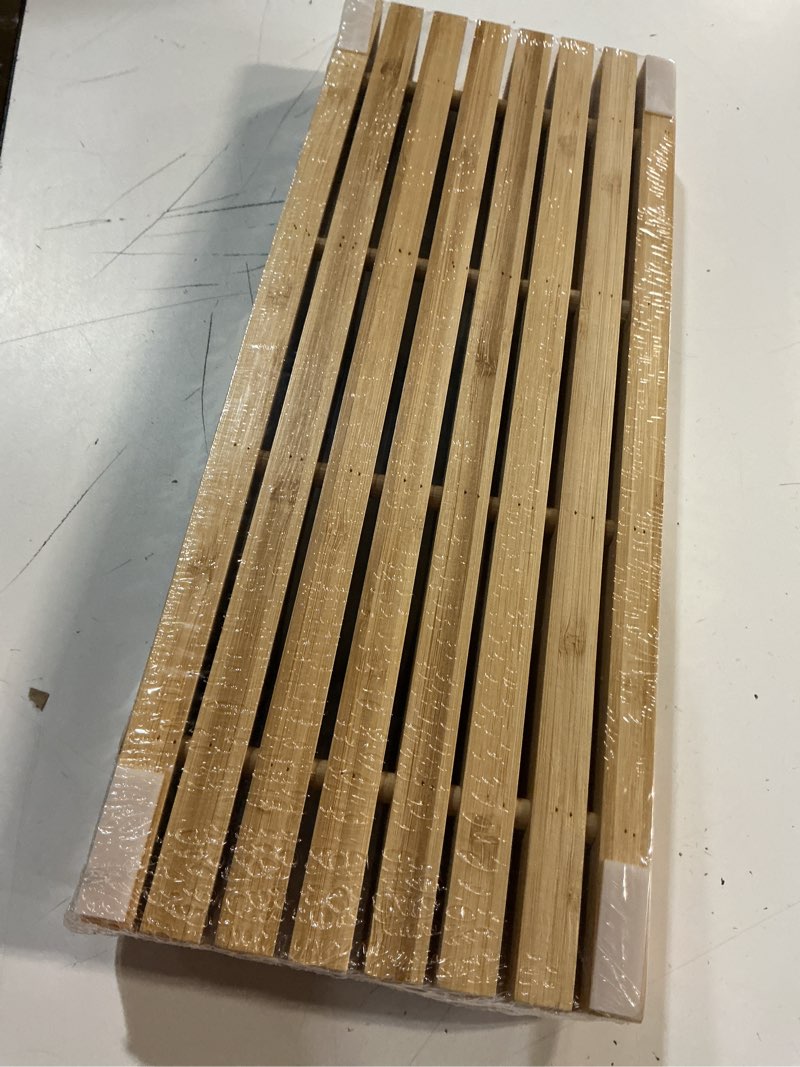 Condition photo showing Good Condition for bamboo in-drawer knife block for 15 knives(not included), knife drawer organizer,knife holder countertop,block knife storage organizer for kitchen 15 knives dock