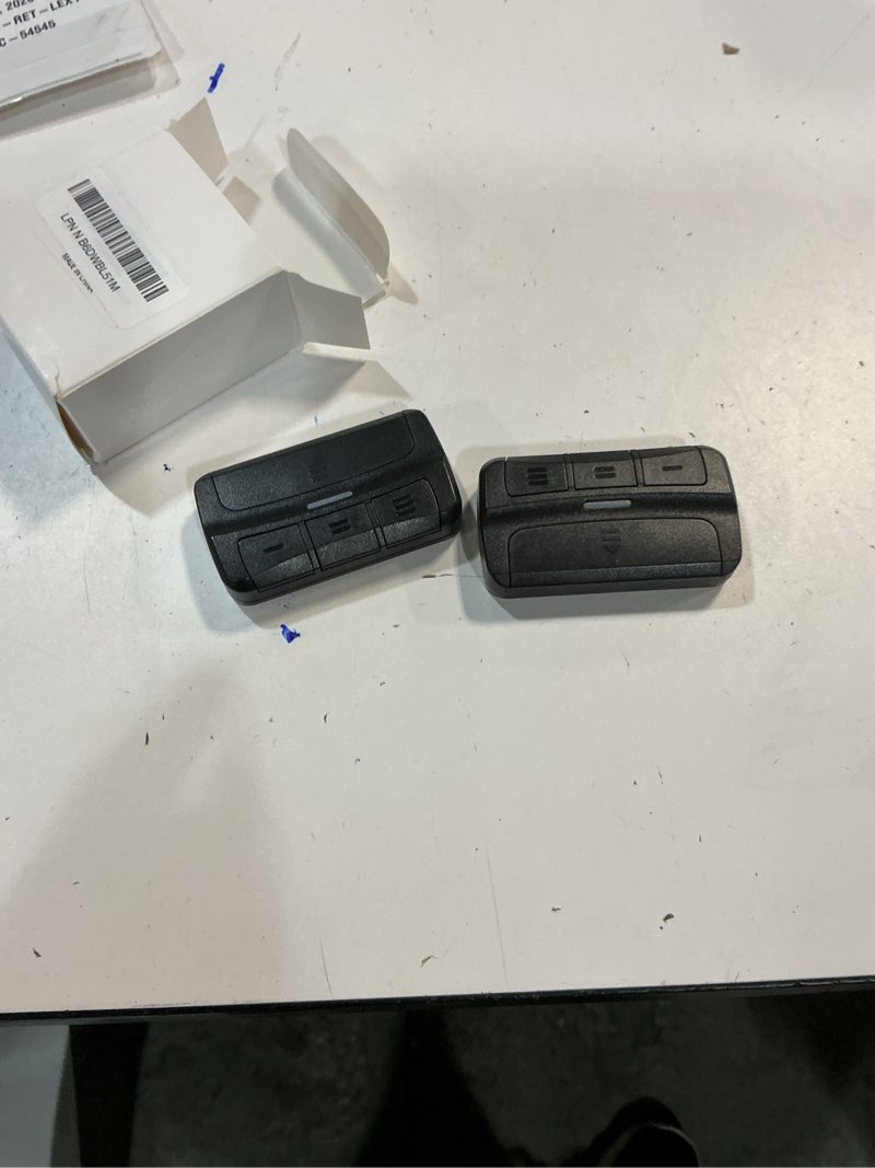 Condition photo showing New/Like New for Universal Garage Door Opener Remote Compatible with LiftMaster Chamberlain Genie Craftsman Linear Wayne Dalton Overhead Garage Door Opener has Learn Button or Dip Switch (2 Pack) 2 Garage Remote Universal