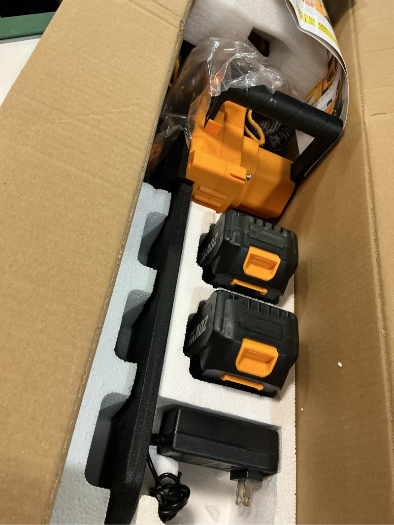 Condition photo showing Good Condition for 12" electric chainsaw cordless, 20v battery power cordless chain saw, battery chainsaw with 4.0ah lithium ion battery and charger, mini chainsaw cordless
