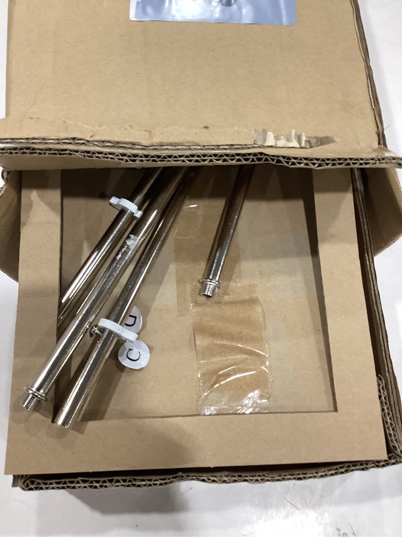 Condition photo showing As Is for Japanese Floor Lamp with Rice Paper Shade - Corner Lamp for Bedroom, Office & Living Room - Beige (Square)