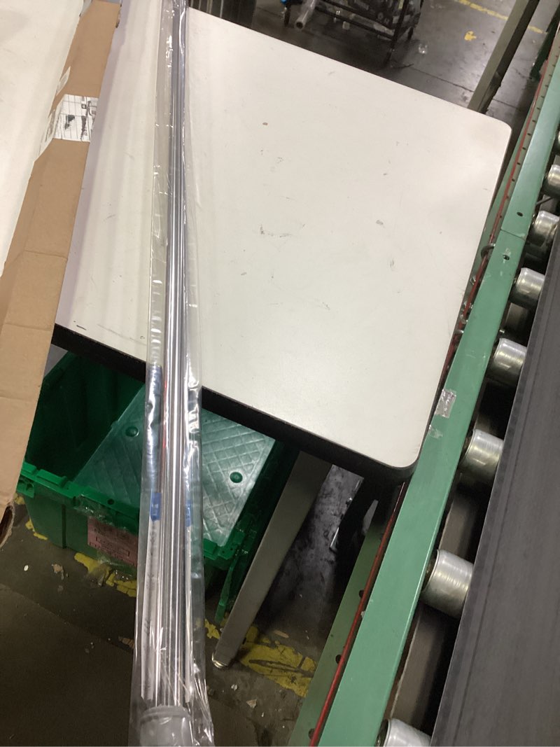 Condition photo showing New/Like New for Shower Curtain Rod 56-104 Inch, 1" Diameter Spring Long Adjustable Tension Curtain Rods for Bathroom Windows Closet No Drilling No Rust No Assembly, Silver Silver 56-104Inch, No Assembly