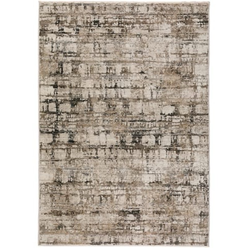Emery Distressed Taupe Machine Made Rug