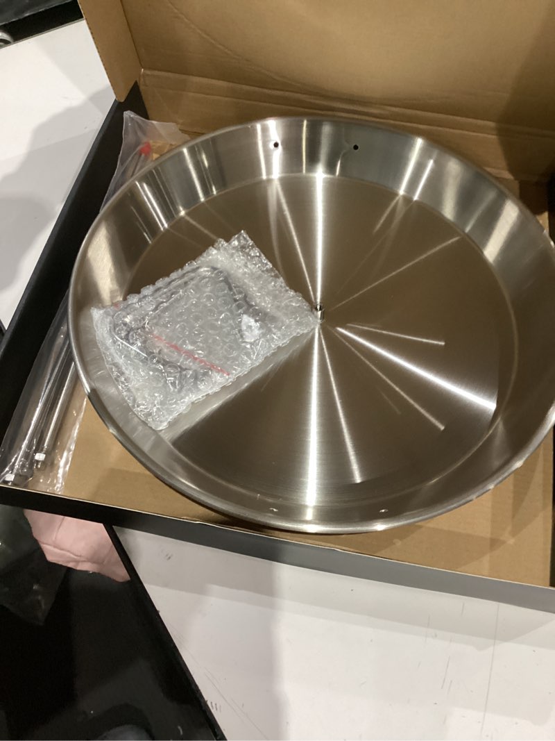 Condition photo showing Good Condition for bbq vertical skewer pan gyro spit shawarma stand for oven, al pastor skewer for grill, el pastor hack for tacos al pastor chicken, brazilian, stainless steel, with 8",10" and 12" stick with 13 " base pan& 3 skewers