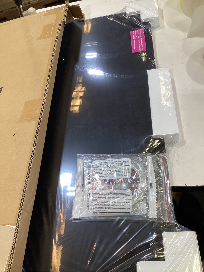Condition photo showing Good Condition for daifuronge tempered glass backsplash kitchen, black, 30"x16" | back splash panel protector, easy to clean, kitchen wall decorative black 30"l x 16"w