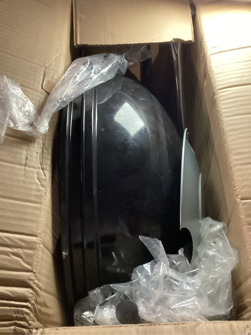 Condition photo showing As Is for Charcoal Grill - portable BBQ Grill with adjustable air vent, wheels, hanlde - Charcoal Kettle Grill for outdoor, camping, backyard, picnics, party parties