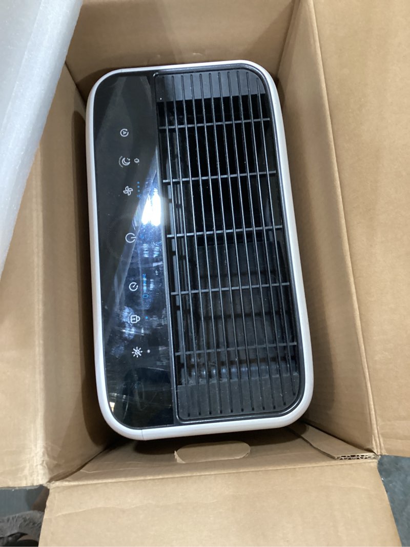 Condition photo showing As Is for levoit air purifiers for home large room up to 1875 ft² with washable pre-filter, aham verifide, air quality monitor, hepa sleep mode for allergies, pet hair in bedroom, vital 200s-p, white air purifier white