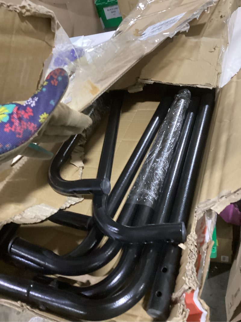 Condition photo showing As Is for Firewood Rack 6ft, Heavy Duty Fire Wood Storage Racks for Indoor & Outdoor, Metal Log Holders for Firewood?Fireplace Wood Pile Storage Stacker Organizer, Black Black 6 FT