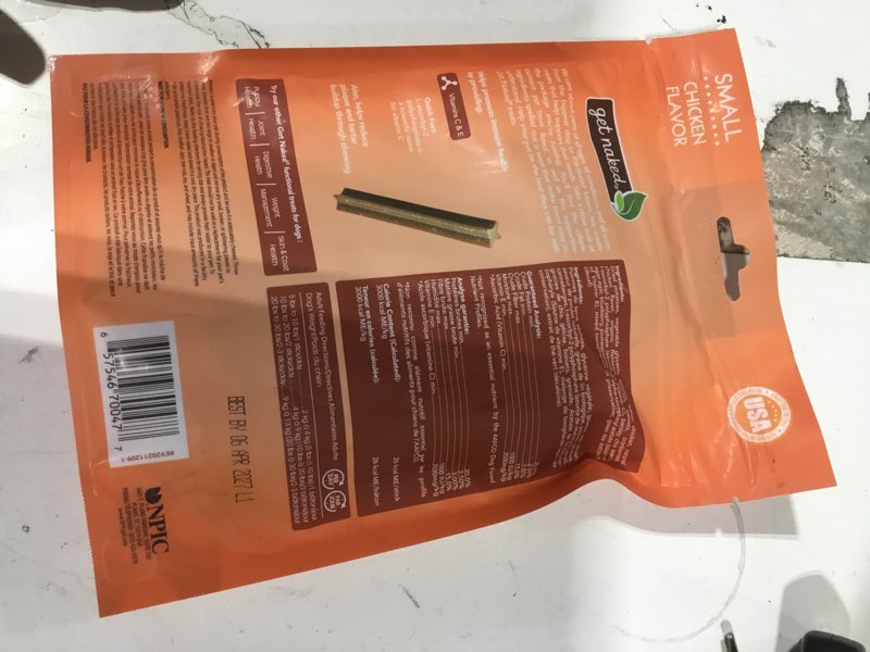 Condition photo showing New/Like New for Get Naked Grain Free 1 Pouch 6.2 Oz Super Antioxidant Dental Chew Sticks, Small 6.2 Ounce (Pack of 1)