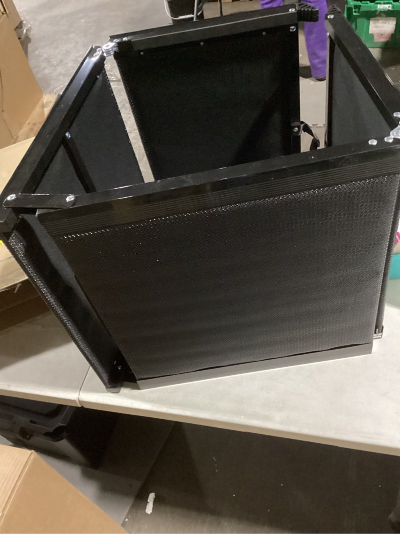 Black latch box open both ends