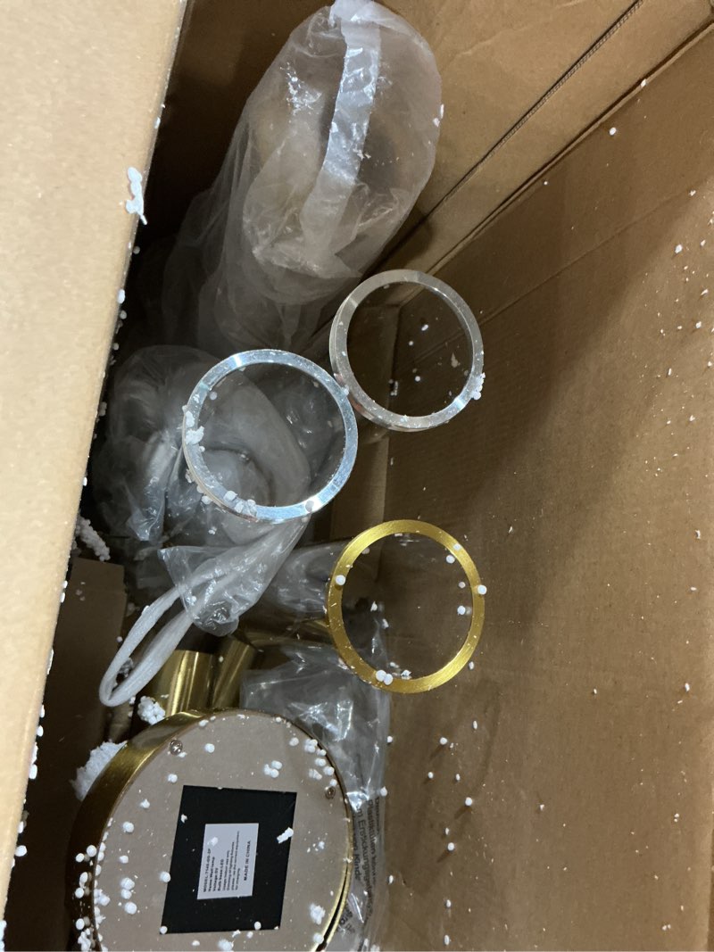 Condition photo showing Good Condition for 8000mah wireless wall sconces with remote control, battery operated wall sconce set of 2 with timer, gold rechargeable dimmable wall lights for living room bedroom hallway entryway 3000k gold(clear tubular lampshade) 2 pack