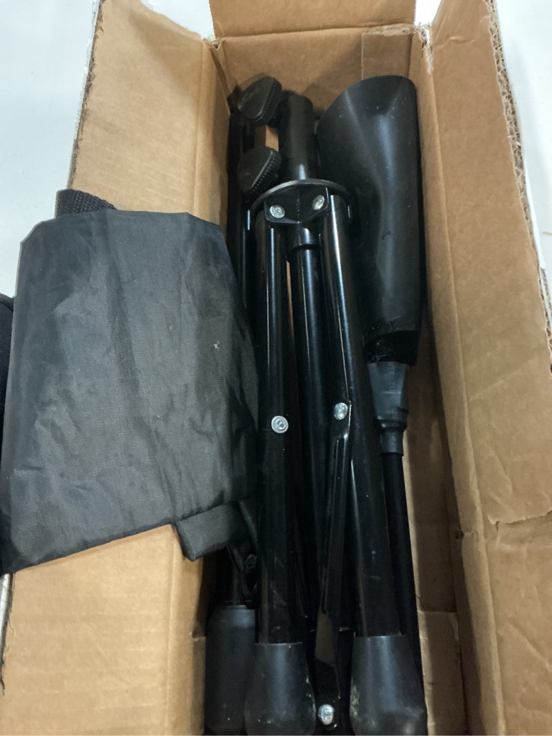 Condition photo showing Good Condition for basegoal batting tee baseball tee,softball travel portable tee tripod stand rubber tee for batting training practice with carrying bag new tee black