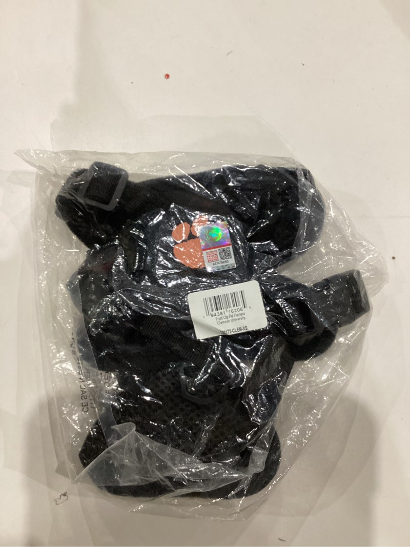 Condition photo showing As Is for Littlearth NCAA Unisex NCAA Front Clip Pet Harness Clemson Tigers X-Small