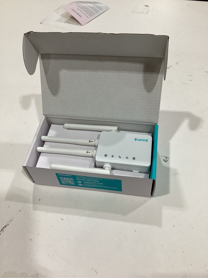 Condition photo showing Good Condition for 2026 WiFi Extender Signal Booster for Home & Outdoor - 5X Faster Internet Booster with Ethernet Port, Covers 13,000+ Sq.Ft House & Yard | Long Range Wireless Repeater Amplifier, Works with Any Router White