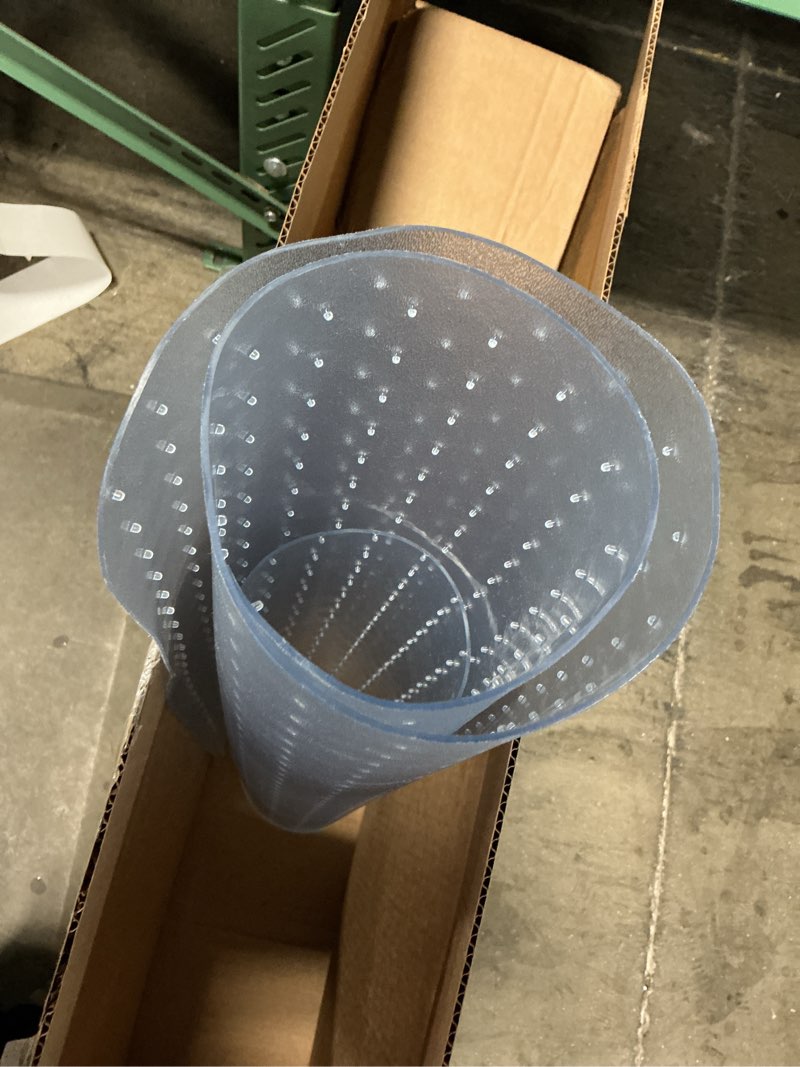 Condition photo showing As Is for Chair Mat for Carpet- Low Pile (1/4" Thick) Carpet Protector for Office Gaming Computer Desk Chair. Heavy Duty Desk Chair Mat for Carpeted Floors, Semi Transparent With Lip