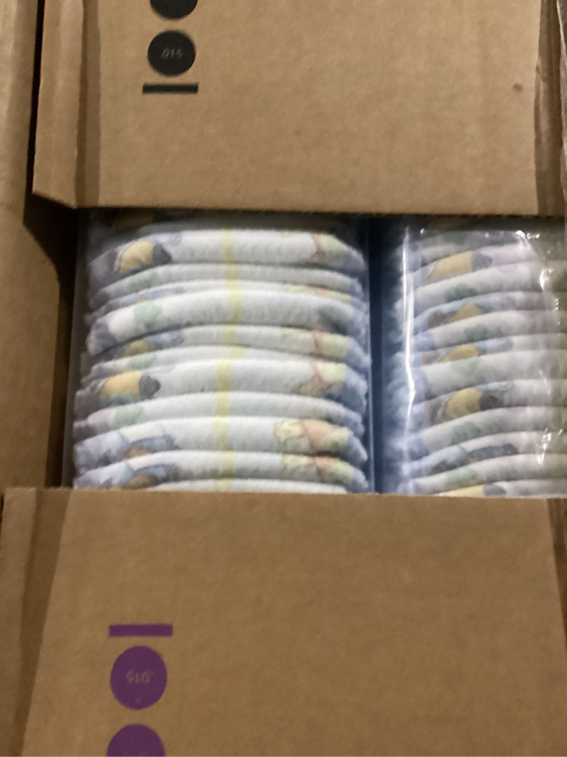 Condition photo showing New/Like New for luvs size 1 baby diapers, platinum protection bluey diapers for day & night, size 1, 294 count (packaging may vary) size 1 294