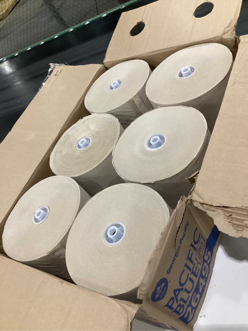 Condition photo showing Good Condition for georgia-pacific pacific blue ultra 8" high-capacity recycled paper towel rolls by gp pro (georgia-pacific), brown, 26495, 1,150 linear feet per roll, 6 rolls per case