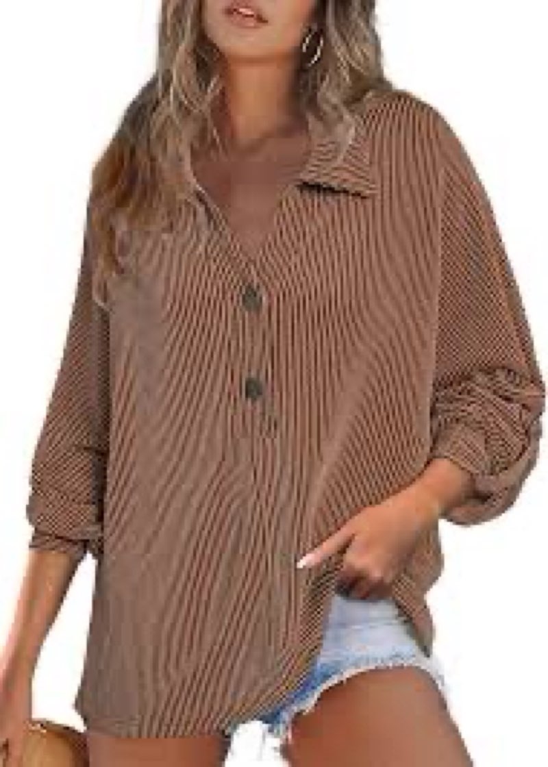 Astylish Women's Dressy Casual Blouses Button Down Business Work Batwing Tops Fashion Long Sleeve V (color is black)