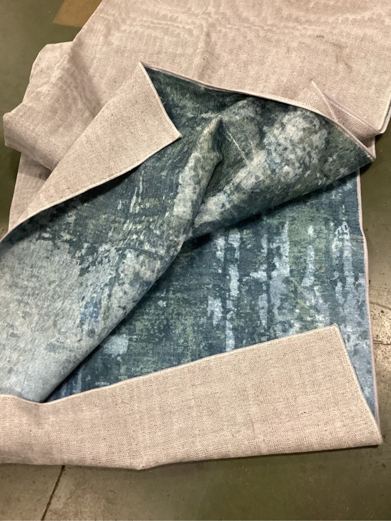 Area rug blue oriental