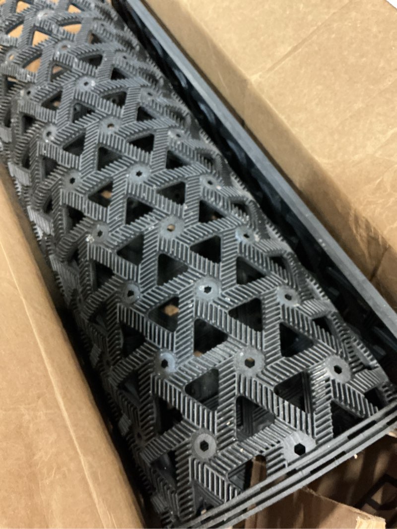 Condition photo showing Good Condition for GRANNY SAYS Front Door Mat Indoor Entrance, Entryway Rugs Non Slip Washable, Waterproof Welcome Mat for Outside Entrance, Low Profile Outdoor Mats for Front Door, Black 19" x 29.5" Black 1'7" x 2'6" (Rectangular)