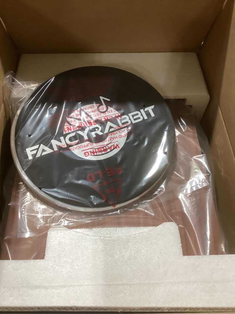 Condition photo showing New/Like New for Record Player with Speaker, Vinyl Record Turntable with Magnetic Cartridge for Home Decoration and Entertainment, Vinyl Record Player Suitable for Christmas or Birthday Gift (H2410-Rosewood)