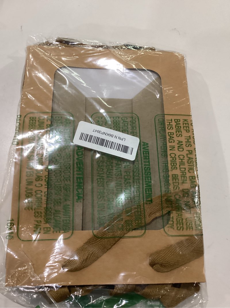 Condition photo showing Good Condition for BallHull 12 Pcs Brown Paper Gift Bags with Transparent Window, 9.84"x7.0"x5.12" Kraft Shopping Bags with Handles for Bouquet Christmas Birthdays Festivals Party Weddings Wrapping Brown 1 Count (Pack of 12)