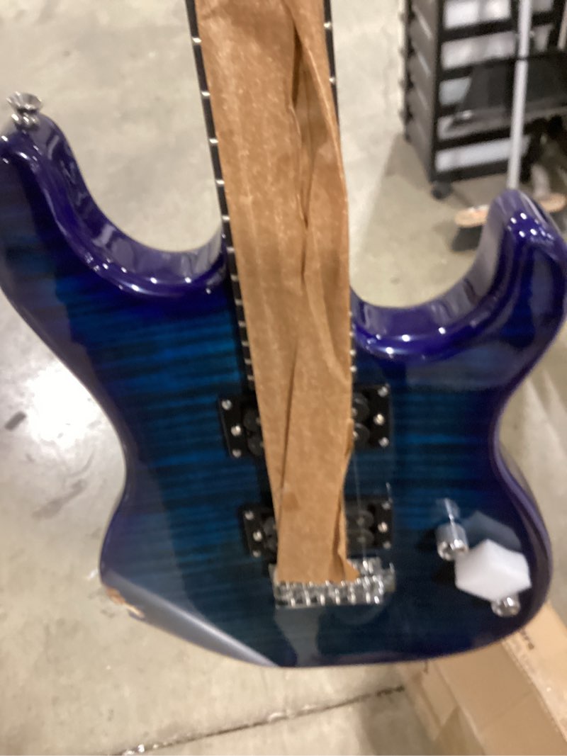 Condition photo showing Good Condition for Pyle Electric Guitar Kit with Amp, Full Size Instrument with Humbucker Pickups, Guitarra Electrica Amplifier and Beginner Bundle Accessories, 39" Blue Blue Modern