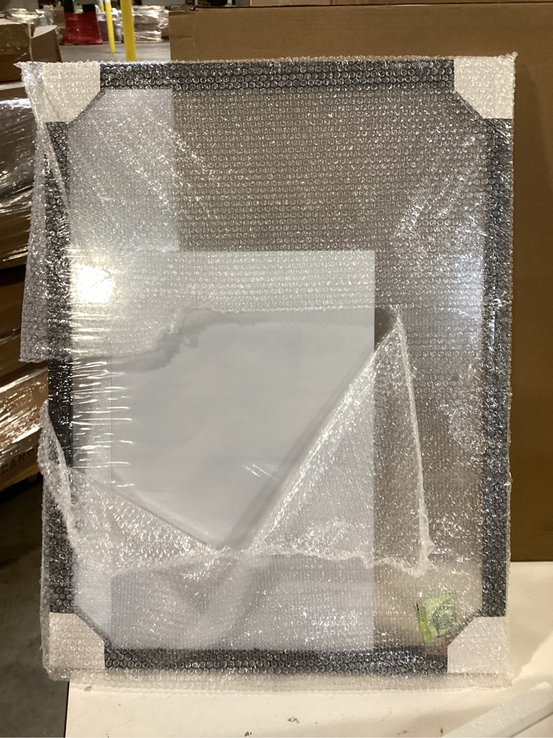 Condition photo showing Good Condition for frametory, floating picture frame 11x14 - black aluminum metal photo frame - real glass of front - for wall mount displays 11x14 black