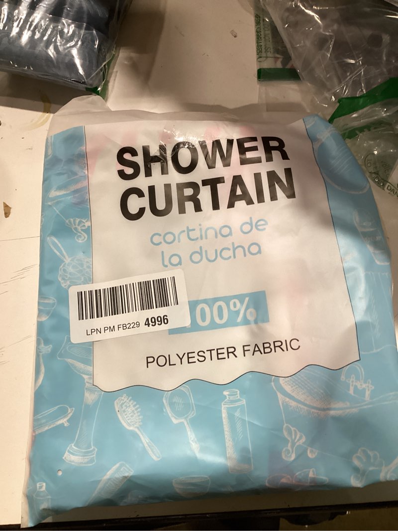 Condition photo showing Good Condition for winter christmas shower curtain for bathroom pink and grey snowflake on white bathroom shower curtains with hooks, holiday bathroom curtains shower set 60x72 inch 60"w x 72"l (pack of 1) pink grey
